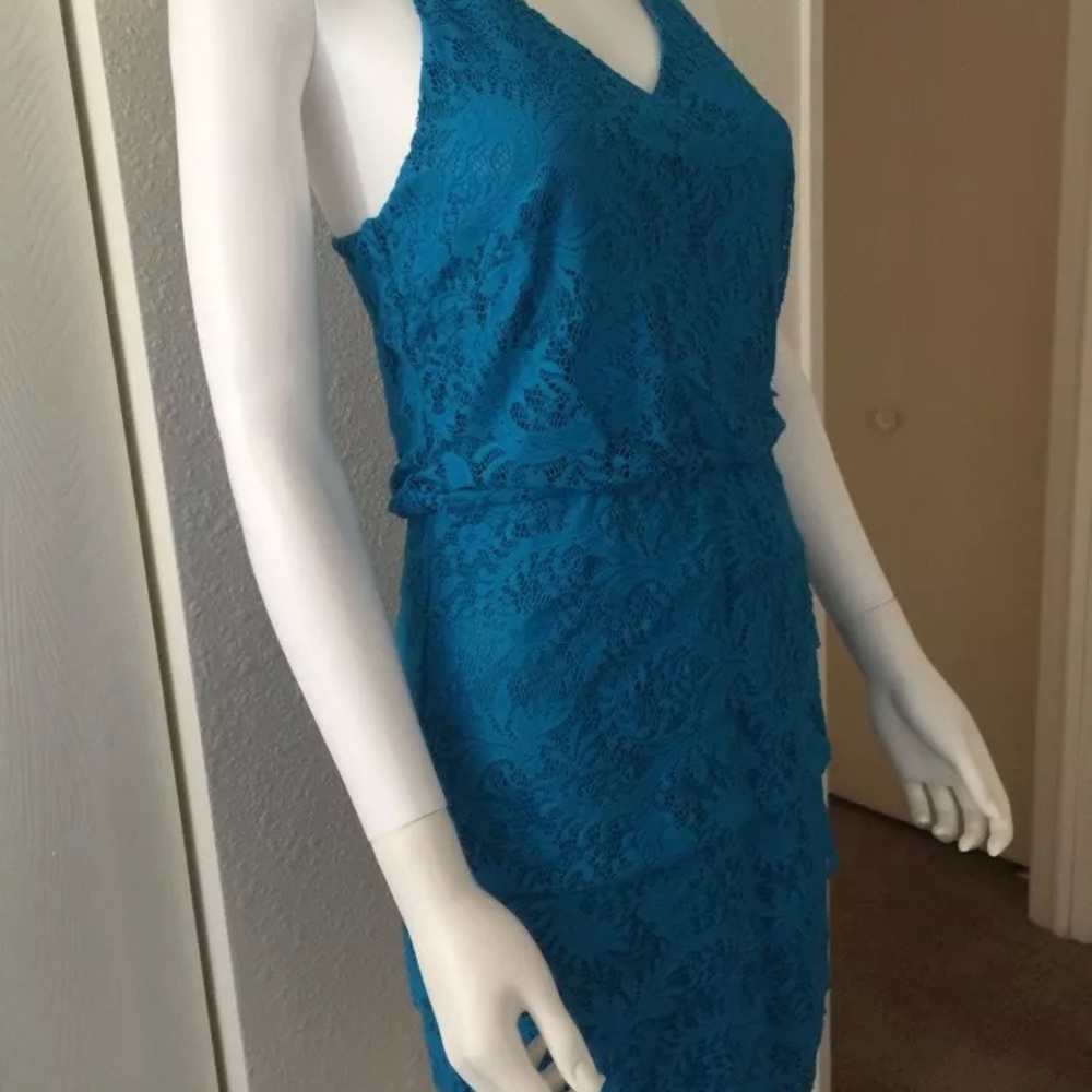 $245 NWT Shelli Segal Laundry Tiered Dress 8 - Picture 3 of 7